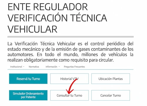 CAMBIAR TURNO VTV BAHÍA BLANCA PASO 1