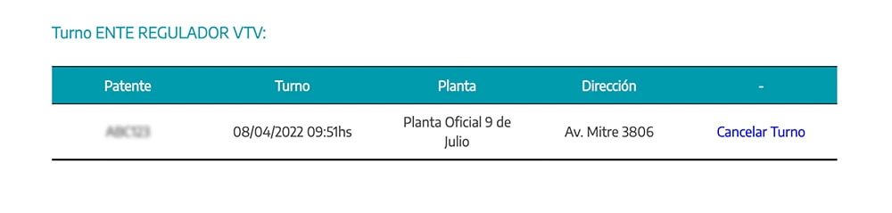 CAMBIAR TURNO VTV BAHÍA BLANCA PASO 3